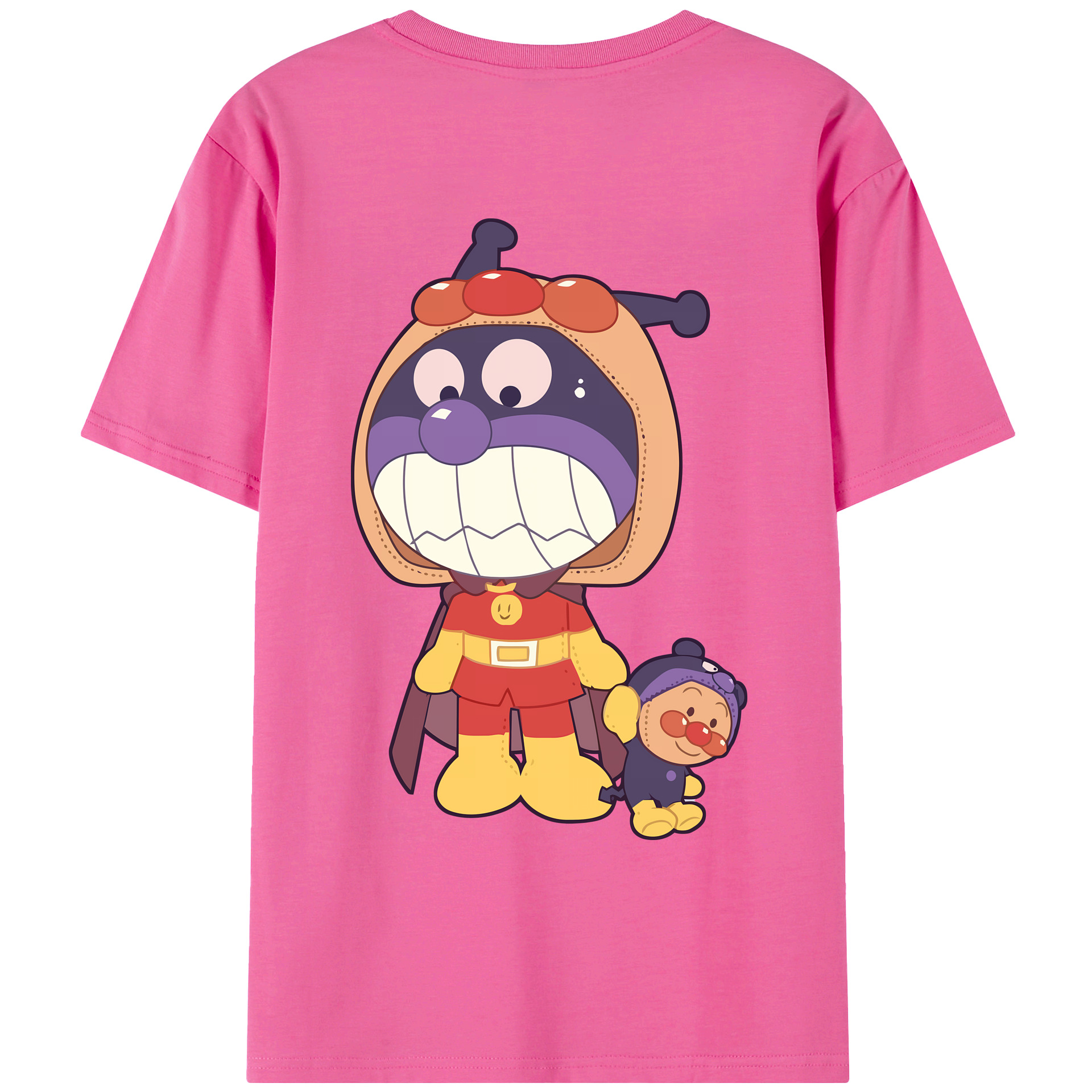 （画像用） アンパンマン Anpanman レディース半袖Tシャツ(バックプリント)